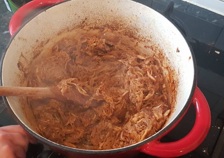Slow cooked pulled pork