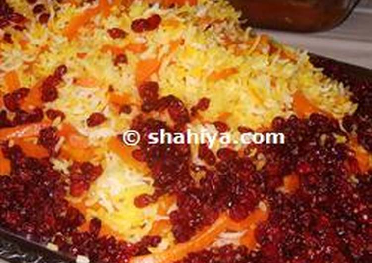 Shirin-Polow, Iranian Sweet Rice and Chicken