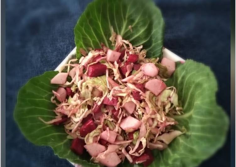 Cabbage Beet and Raddish Salad