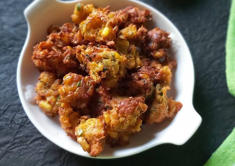 Sweet Corn Fritters with Tangy Chutney