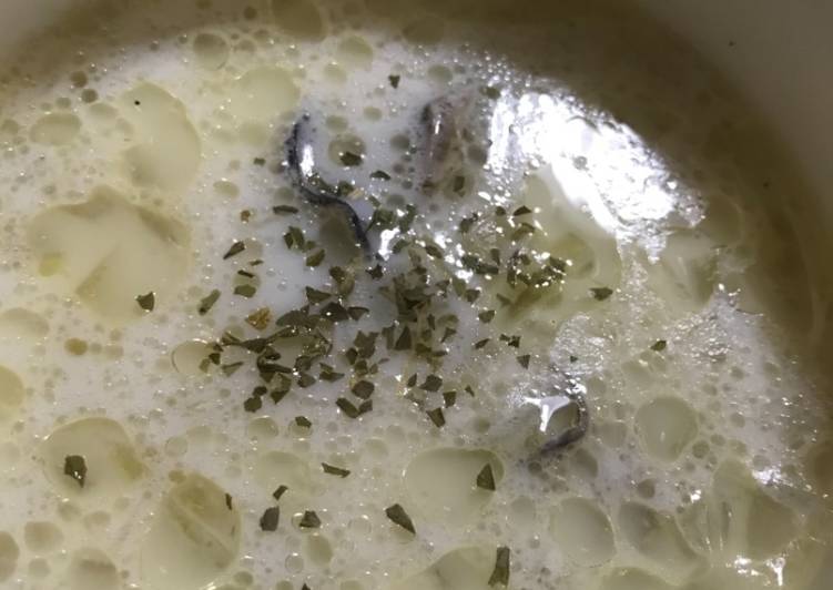 Oyster milk soup