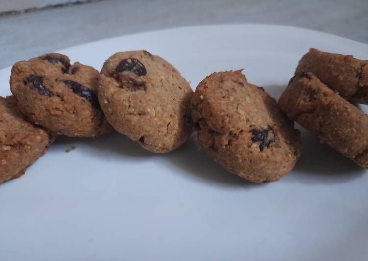 Cranberry oats cookies - healthy cookies