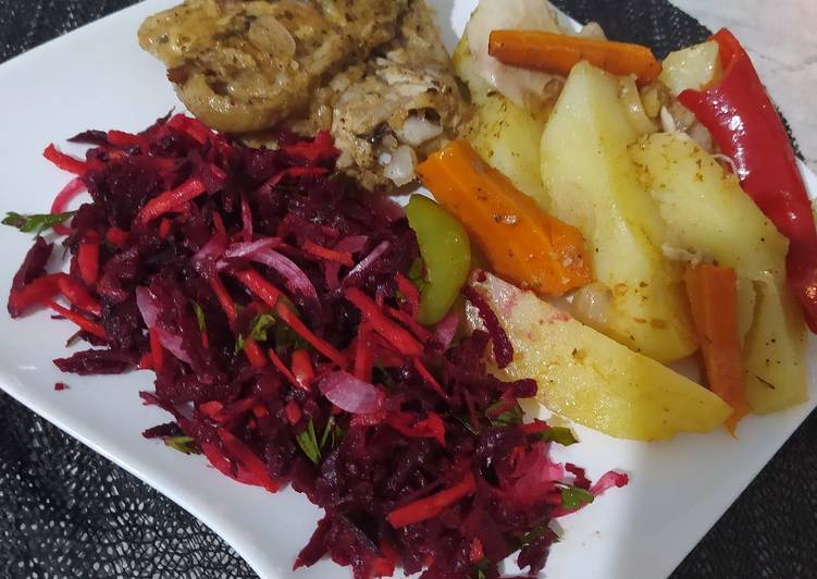 Beetroot and carrot salad