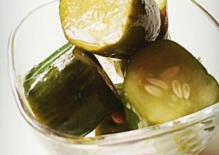 Cucumbers and Sweet Red Pepper Pickles