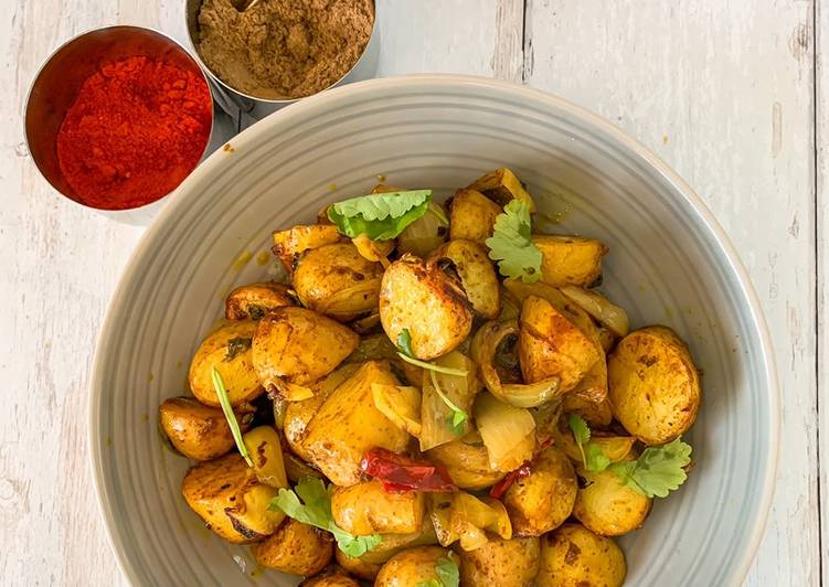 Baked Spicy Salt & Chilli baby Potatoes