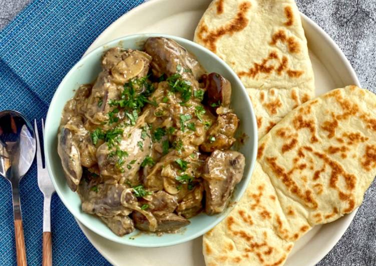 Ultimate creamy chicken livers