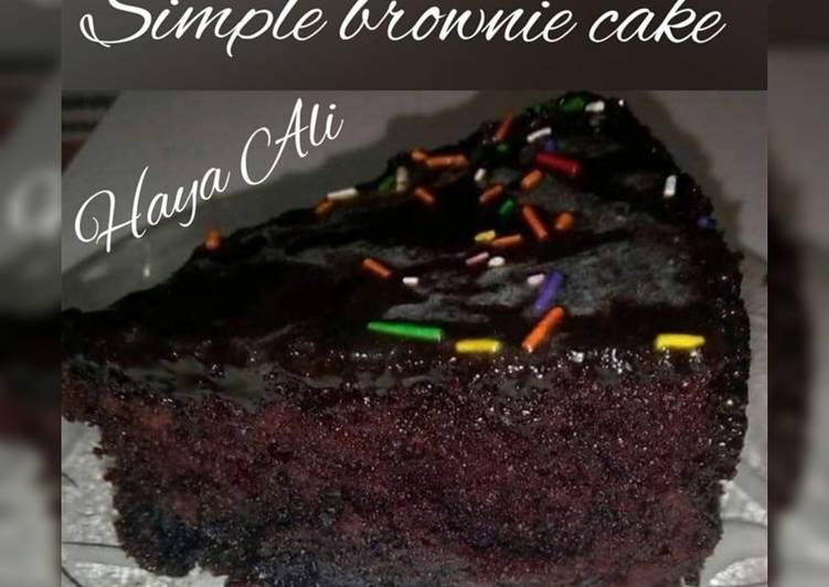 Simple brownie cake