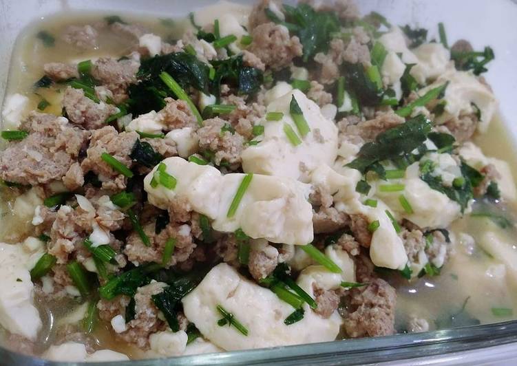 Easy Stir Fry Tofu with minced meat