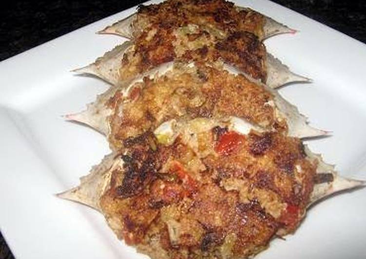Crab Omellete Stuffed in Shell