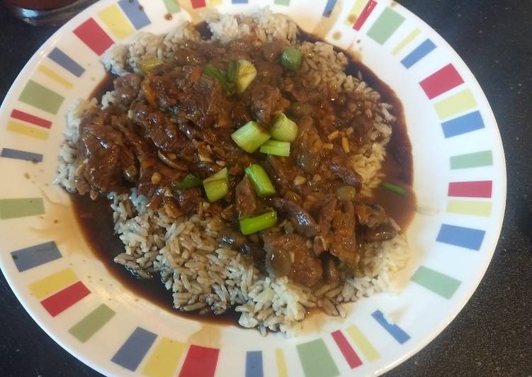 Beef with Spicy Garlic Sauce with Rice instant pot ip
