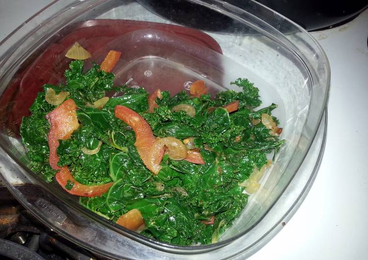 Nice yet spice Sauted kale