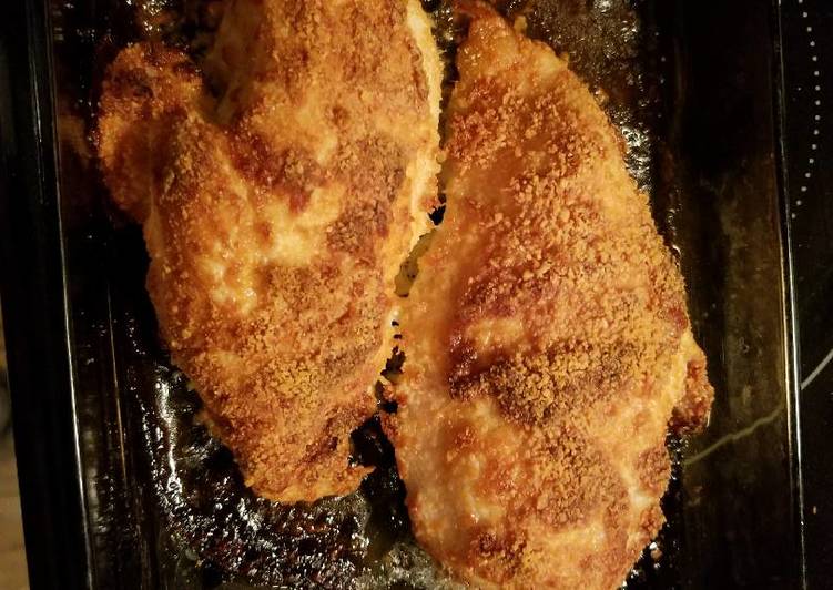 Easy parm encrusted chicken breast
