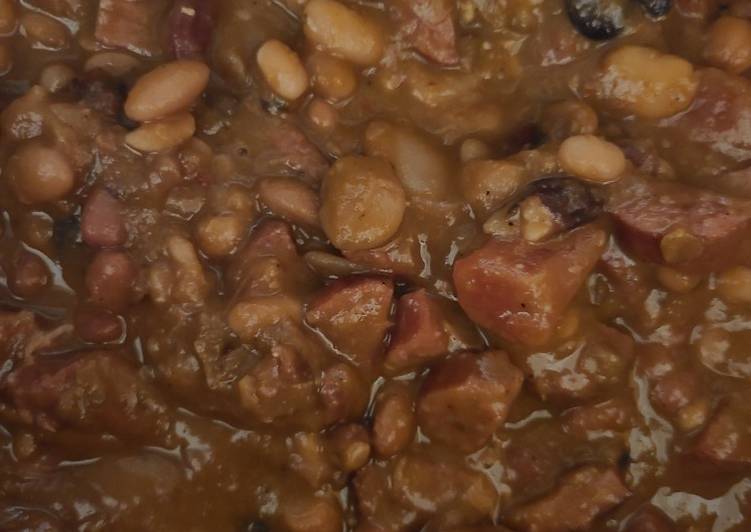 15 bean Cajun soup mix with smoked sausage & rice