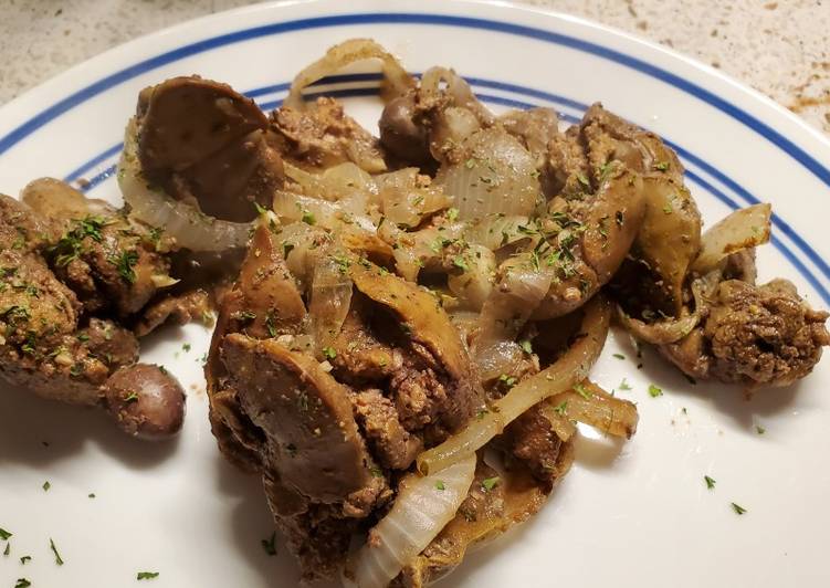 Chicken Livers and Onions