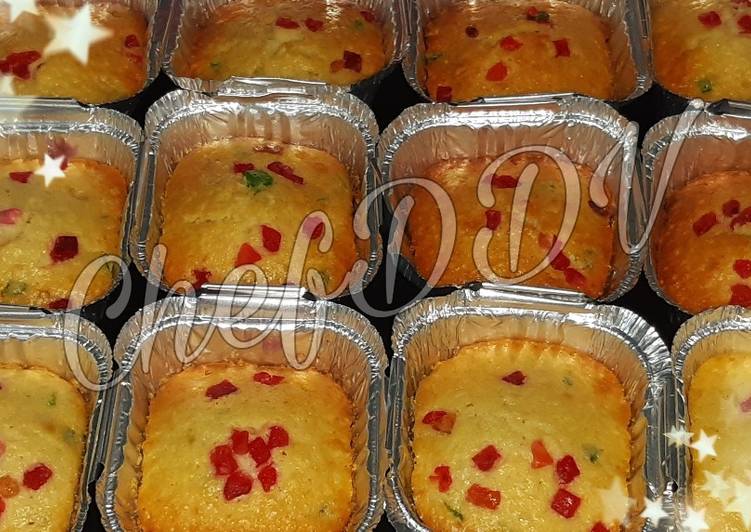 Christmas dry fruit tutti fruity cup cakes