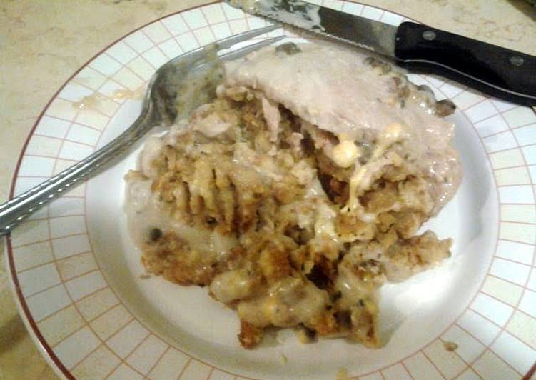 Quick and very easy Stuffed pork chops