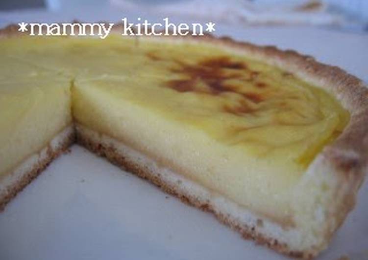 Soy Milk Egg Tart Baked in a Low-cal Crust