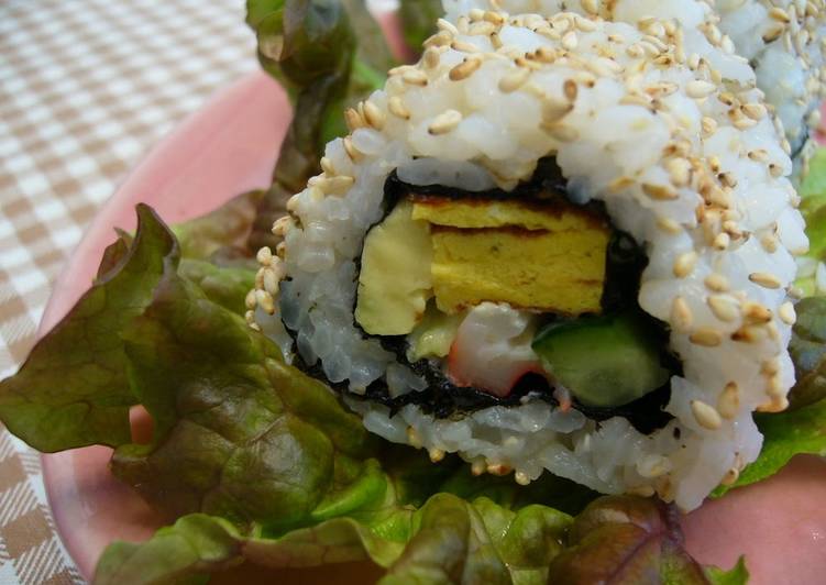 California Roll Made With Aluminum Foil