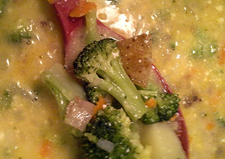 broccoli potato cheddar soup