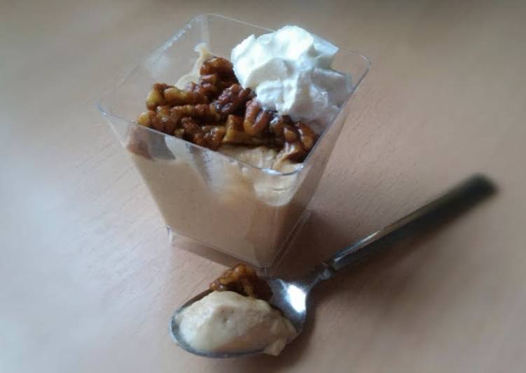 Vickys Pumpkin Pudding with optional Candied Pecans, GF DF EF SF