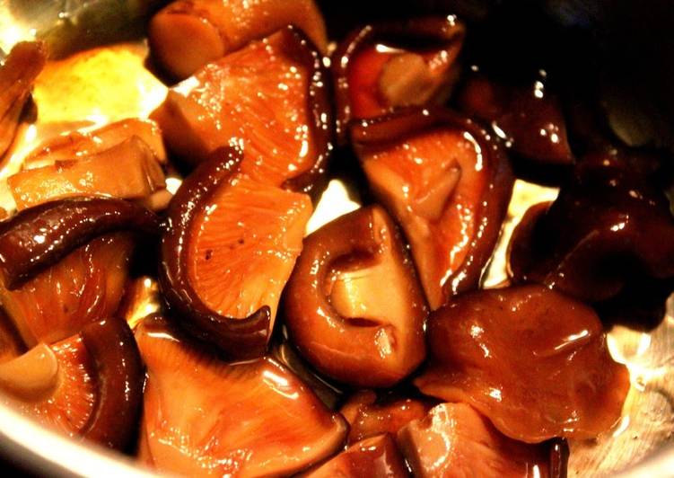 Salted and Sweetened Shiitake Mushrooms