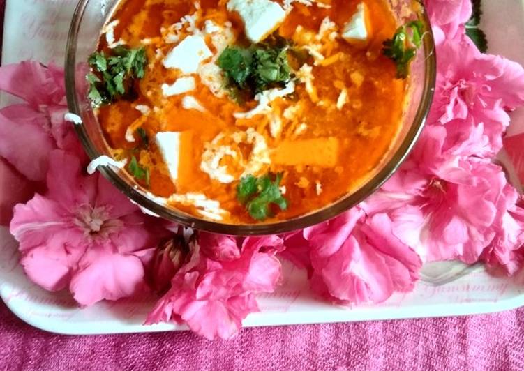 Yummy and Tasty Malai Paneer with tomato