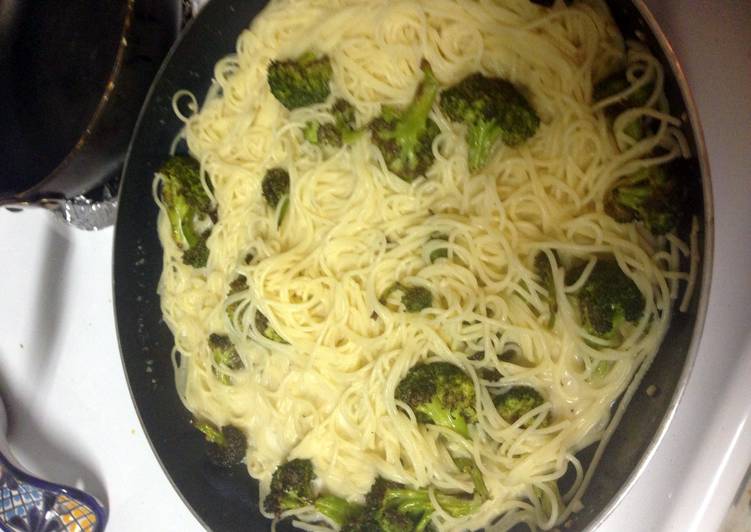 Angel Hair With Brocolli And Goat Cheese