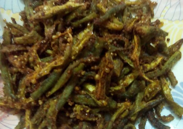 Pan Fried Crispy Okra(Bhindi)