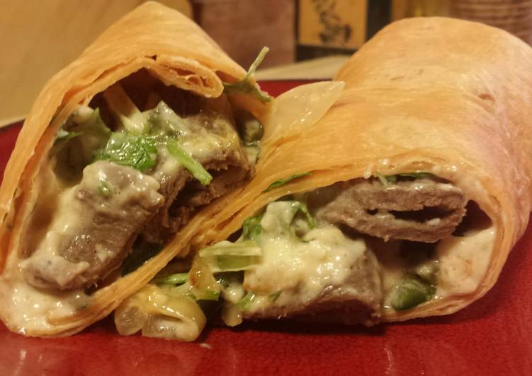 Southwest Philly Cheese Steak Wrap