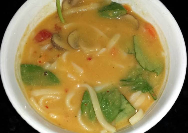 Thai coconut curry soup