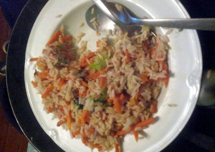 sweet rice and veg