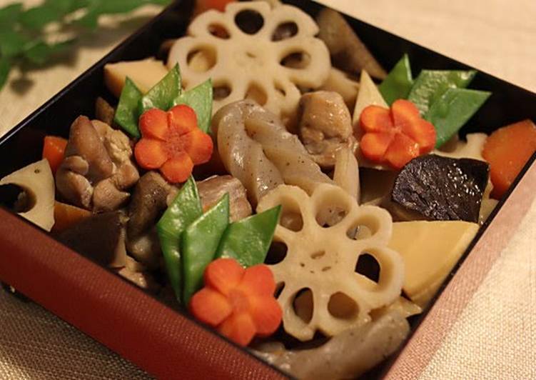 For Osechi! Cute & Extravagant With Decorative Vegetables - Chikuzen-ni