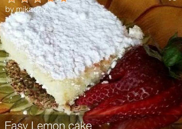 Two ingredients Lemon cake