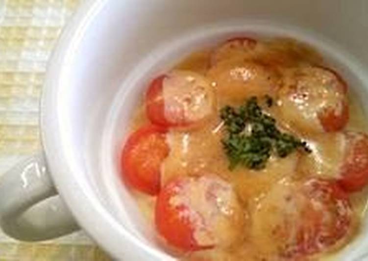 Miso and Mayonnaise Bake with Cherry Tomatoes