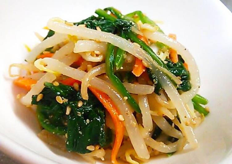 Mixed Bean Sprout Namul Using a Namul Base