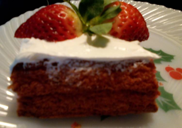 Sunshine's strawberry angel cake