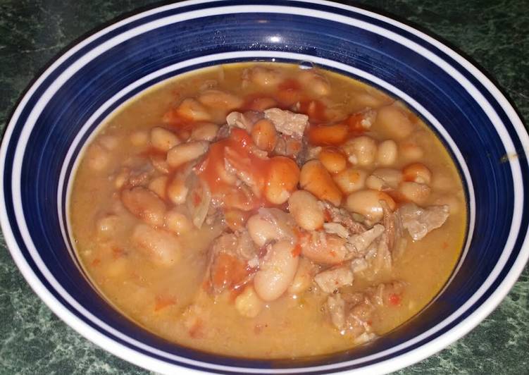 "Hot" Ham and Pinto Beans