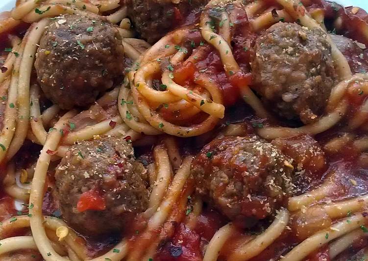 Vickys Vegan Spaghetti and 'Meatballs', GF DF EF SF NF