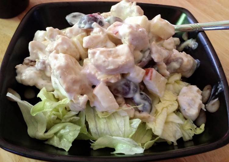 low calorie fruity yogurt chicken salad