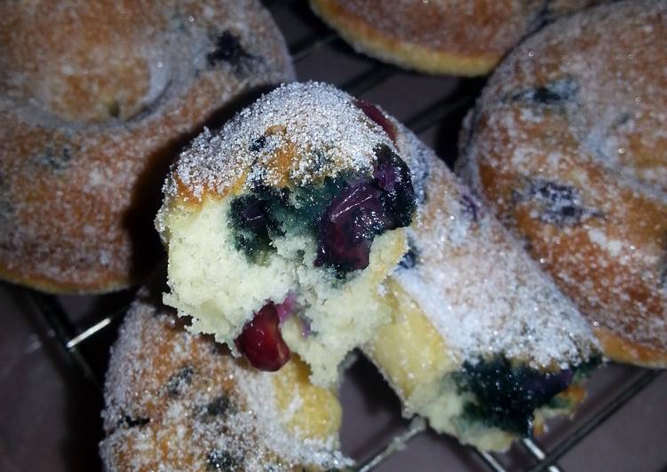Baked Blueberry " Donuts "
