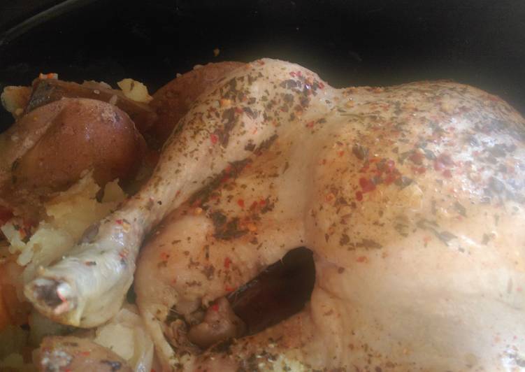 Mandys whole chicken slow cooker