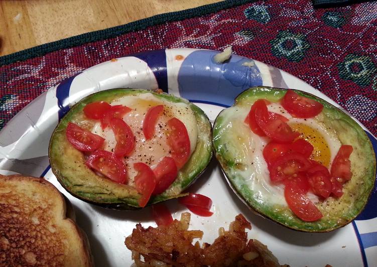 Baked Eggs in Avocados.