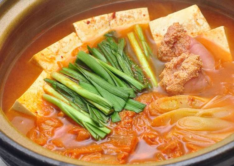 Korean Cuisine - Kimchi Jjigae with Tarako