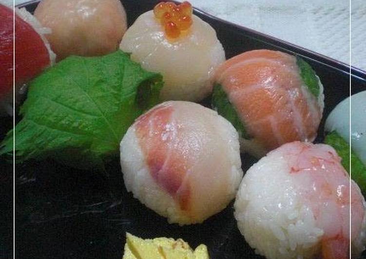 Easy Sushi Balls For Doll Festival or Birthdays