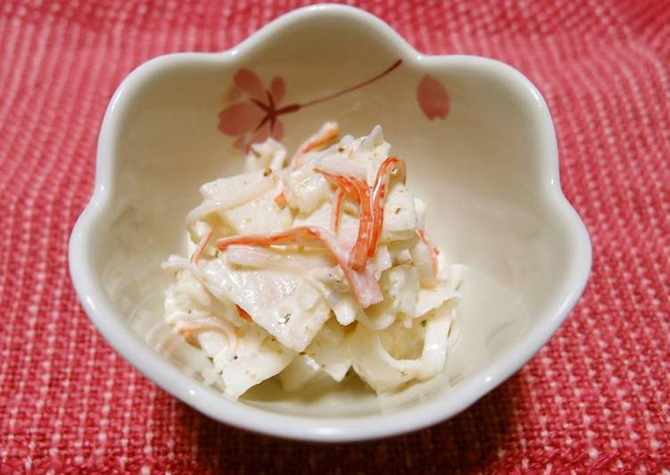 Daikon Radish & Crab Mayonnaise Salad