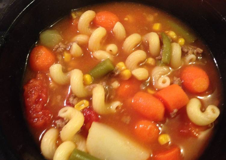 Vegetable Soup With Hamburger Meat