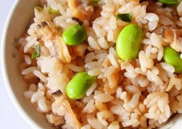 Clam and Edamame Mixed Rice