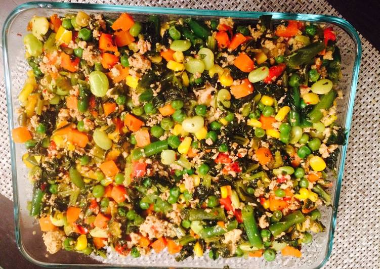 Healthy Cauliflower Mixed Veg Salad