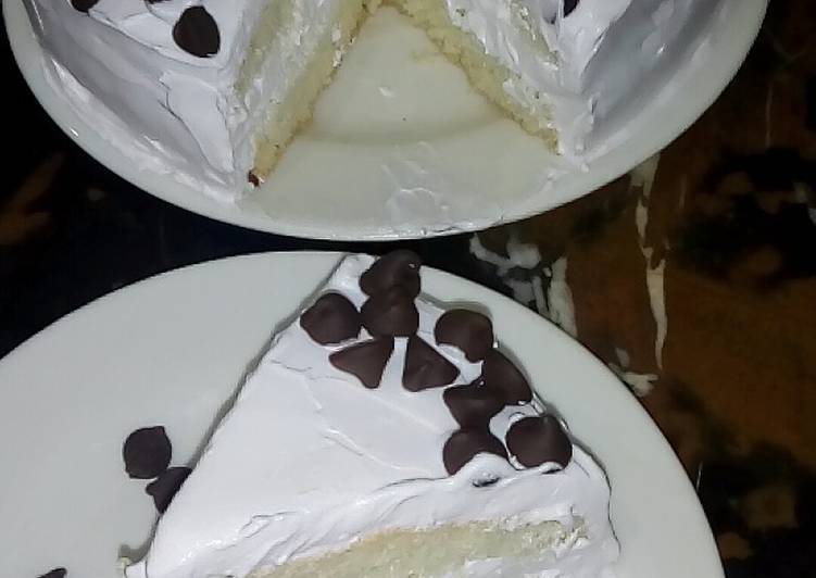 Sponge Cream cake (Pateela baking and no beater)
