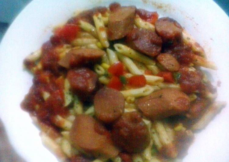 Penne Pasta with sausage